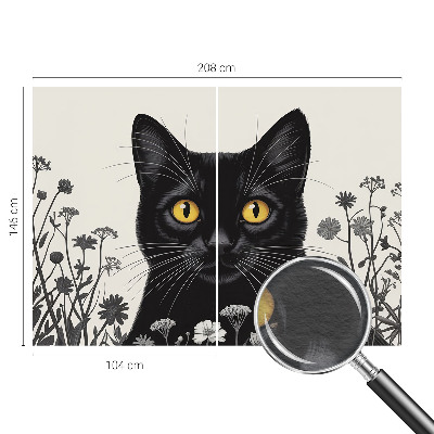 Fototapete fürs Kinderzimmer Katzenblumen