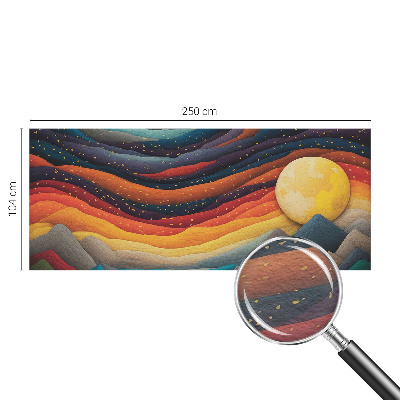 Moderne Vlies-Fototapete Farbenfrohe Berge