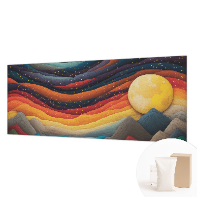 Moderne Vlies-Fototapete Farbenfrohe Berge