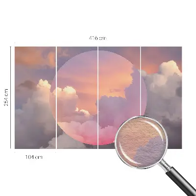 Fototapete aus Vlies mit ätherischem Wolkenmotiv