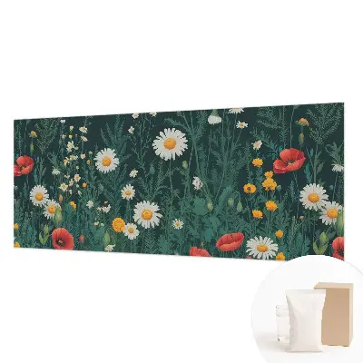 Moderne Vlies-Fototapete mit Motiv Wildblumen
