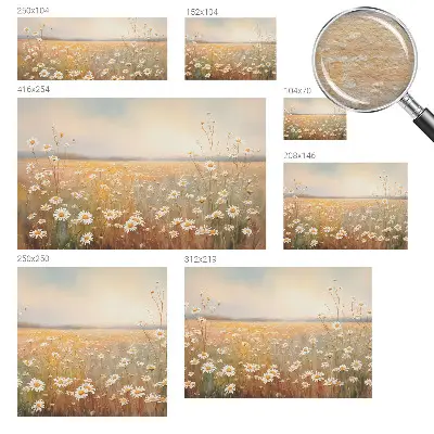 Motivtapete mit Blumenwiesen-Motiv