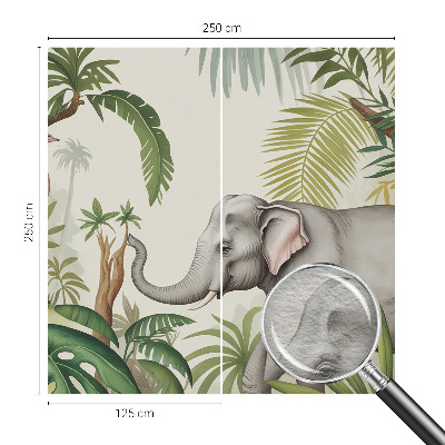 Dekorative Wand-Fototapete mit einer exotischen Szene