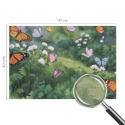 Vlies-Fototapete Schmetterlinge auf der Wiese