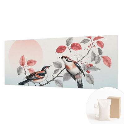 Wandtapete Sitzende Vögel