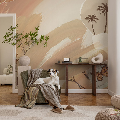 Fototapete fürs Schlafzimmer mit exotischem Reise-Motiv