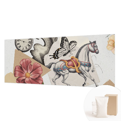 Fototapete fürs Kinderzimmer mit Vintage‑Blumenmuster