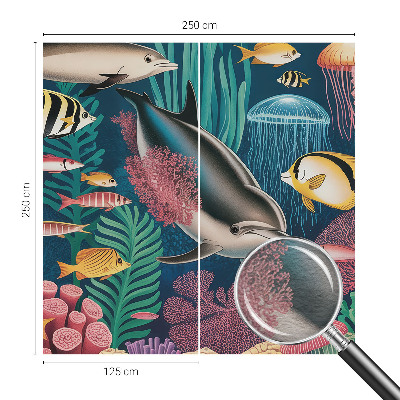 Fototapete aus Vlies mit Motiv Unterwasserfauna