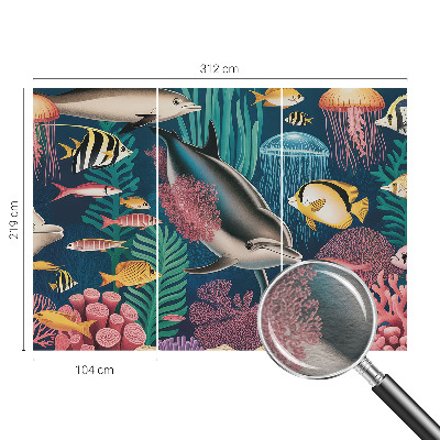 Fototapete aus Vlies mit Motiv Unterwasserfauna