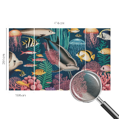 Fototapete aus Vlies mit Motiv Unterwasserfauna