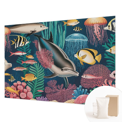 Fototapete aus Vlies mit Motiv Unterwasserfauna