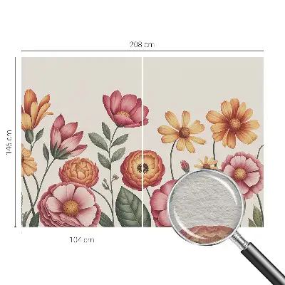Motivtapete aus Vlies mit floralem Blumenarrangement