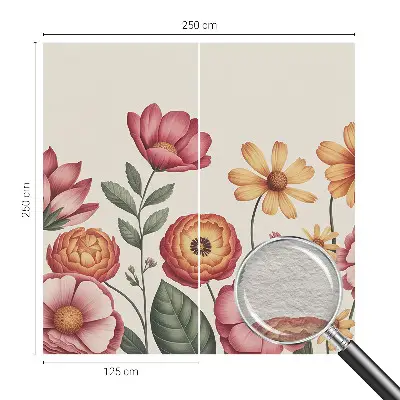 Motivtapete aus Vlies mit floralem Blumenarrangement