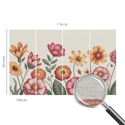 Motivtapete aus Vlies mit floralem Blumenarrangement