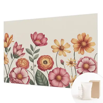Motivtapete aus Vlies mit floralem Blumenarrangement
