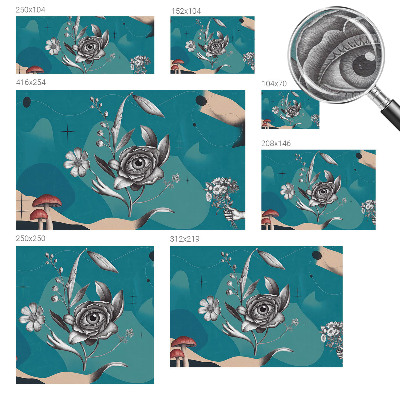 Vlies-Fototapete fürs Wohnzimmer Blütenauge