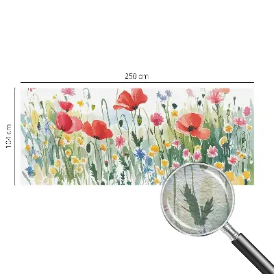 Vlies-Fototapete fürs Schlafzimmer mit Motiv einer Sommerwiese