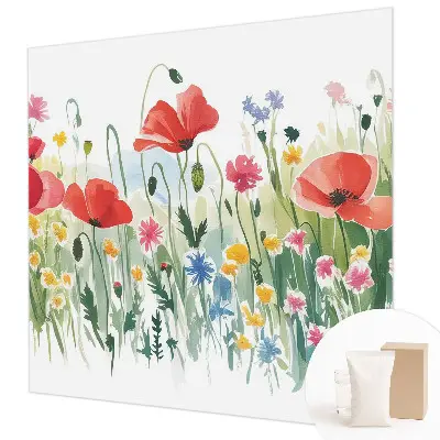 Vlies-Fototapete fürs Schlafzimmer mit Motiv einer Sommerwiese