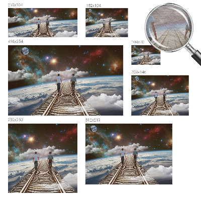 Vliestapete fürs Wohnzimmer Weltraumreise