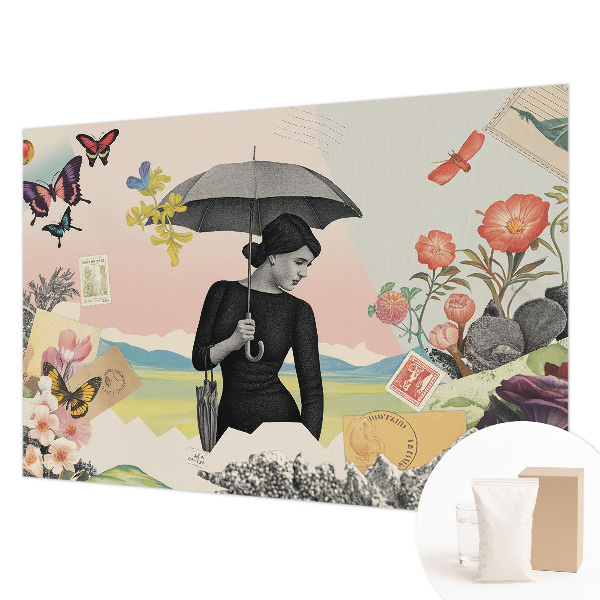 Vliestapete fürs Schlafzimmer Romantische Collage