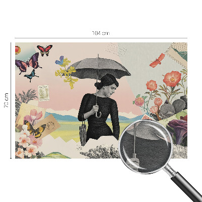 Vliestapete fürs Schlafzimmer Romantische Collage