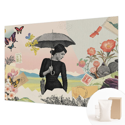 Vliestapete fürs Schlafzimmer Romantische Collage