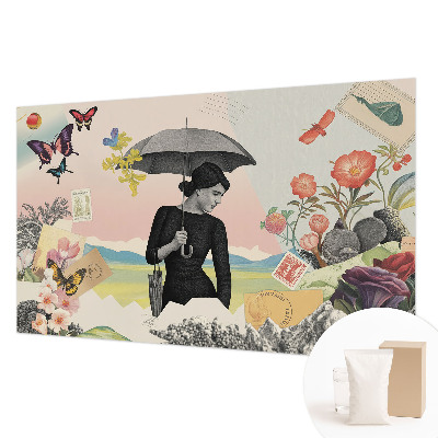 Vliestapete fürs Schlafzimmer Romantische Collage