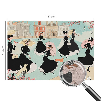 Bedruckte Vlies-Fototapete Frauen gehen