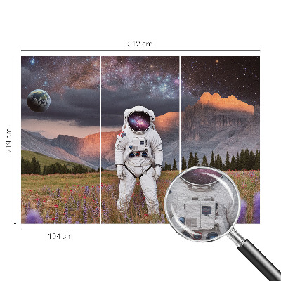 Motivtape­te mit einer kosmischen Landschaft