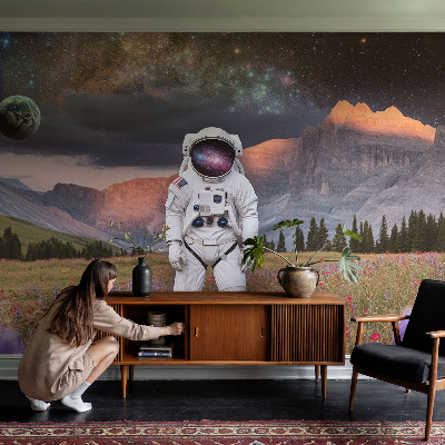 Motivtape­te mit einer kosmischen Landschaft