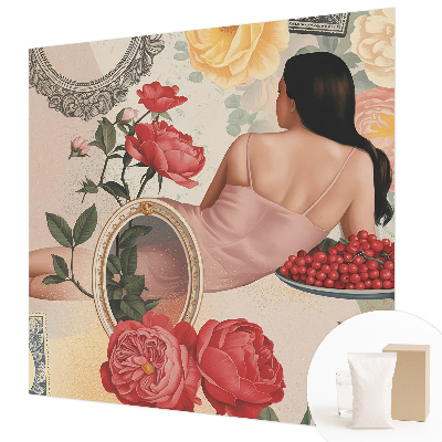 Dekorative Wand-Fototapete mit floralem Eleganzmotiv
