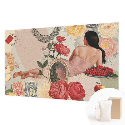Dekorative Wand-Fototapete mit floralem Eleganzmotiv
