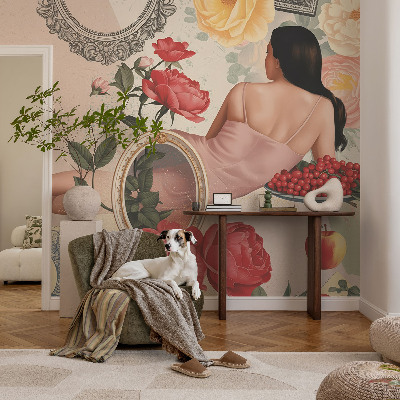 Dekorative Wand-Fototapete Florale Eleganz