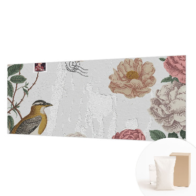 Wandtapete Vintage-Blumen