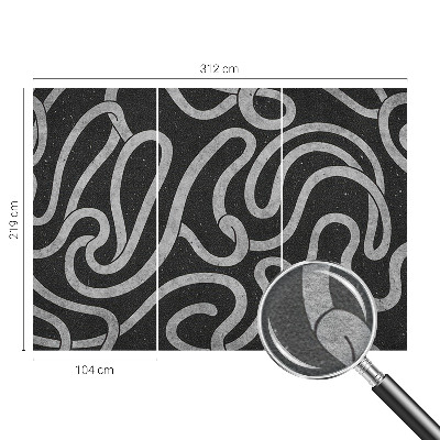 Fototapete fürs Schlafzimmer Verdrehte Formen