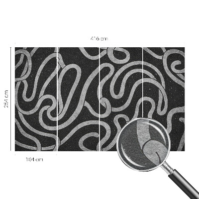 Fototapete fürs Schlafzimmer Verdrehte Formen