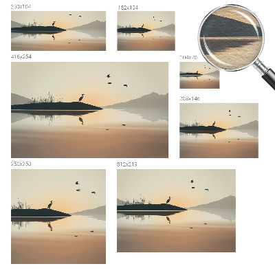 Motivtapete aus Vlies Morgenstille