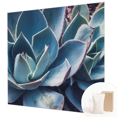 Vlies-Fototapete fürs Schlafzimmer mit grünem Aloe‑Motiv