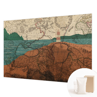 Vliestapete fürs Wohnzimmer Historische Karte