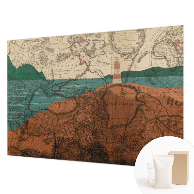 Vliestapete fürs Wohnzimmer Historische Karte