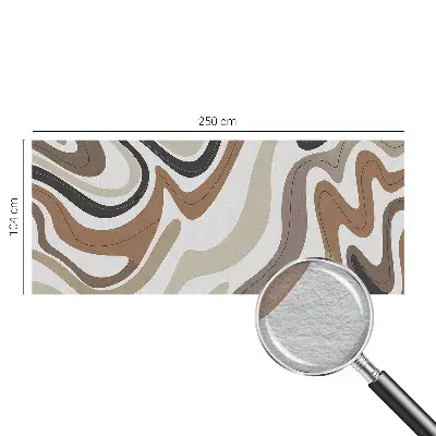Vliestapete fürs Schlafzimmer mit harmonischen Wellen als dezentes Wandmotiv