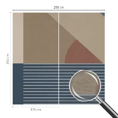 Bedruckte Vlies-Fototapete mit harmonischem geometrischem Motiv