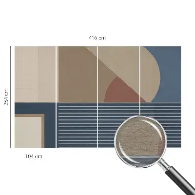 Bedruckte Vlies-Fototapete mit harmonischem geometrischem Motiv