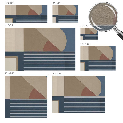 Bedruckte Vlies-Fototapete Harmonische Geometrie