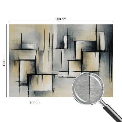 Fototapete fürs Schlafzimmer Abstrakte Geometrie