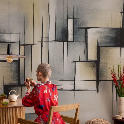 Fototapete fürs Schlafzimmer Abstrakte Geometrie