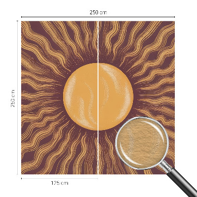 Motivtapete mit Sonnenstrahlenmotiv