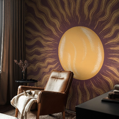 Motivtapete mit Sonnenstrahlenmotiv