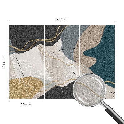 Fototapete fürs Wohnzimmer Abstrakte Formen