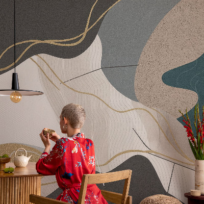 Fototapete fürs Wohnzimmer Abstrakte Formen